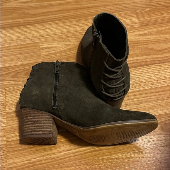 Aldo Dark khaki Brown Ankle Booties - Picture 2 of 11